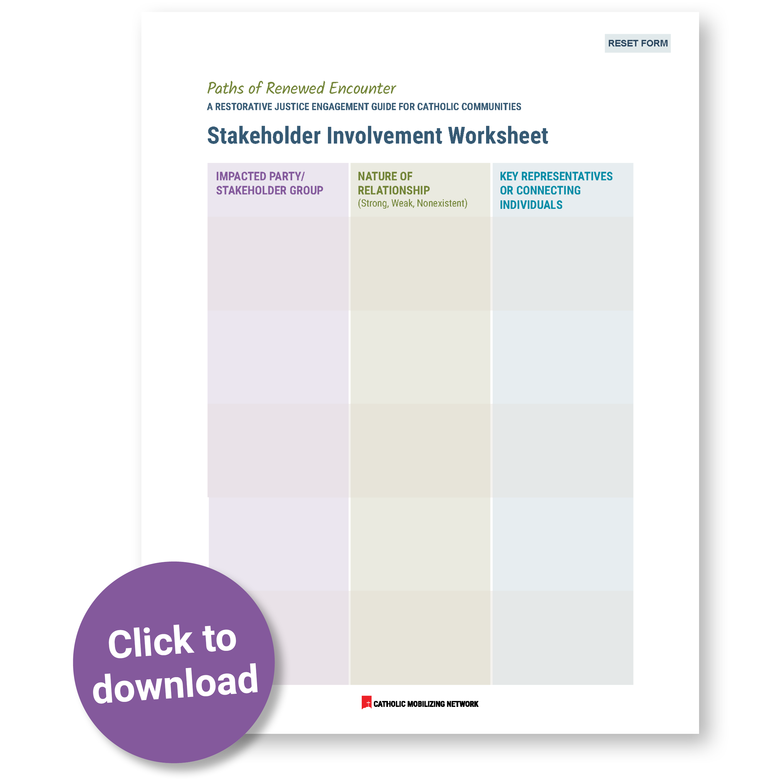 Stakeholder Worksheet (Click to download as PDF)