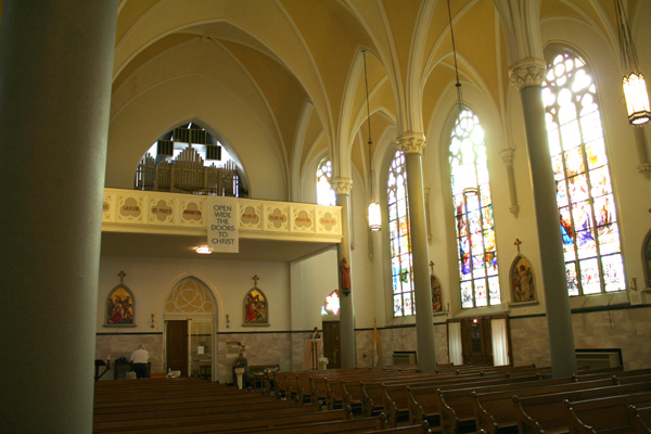 Interior of Our Lady of the Holy Cross Catholic Church
