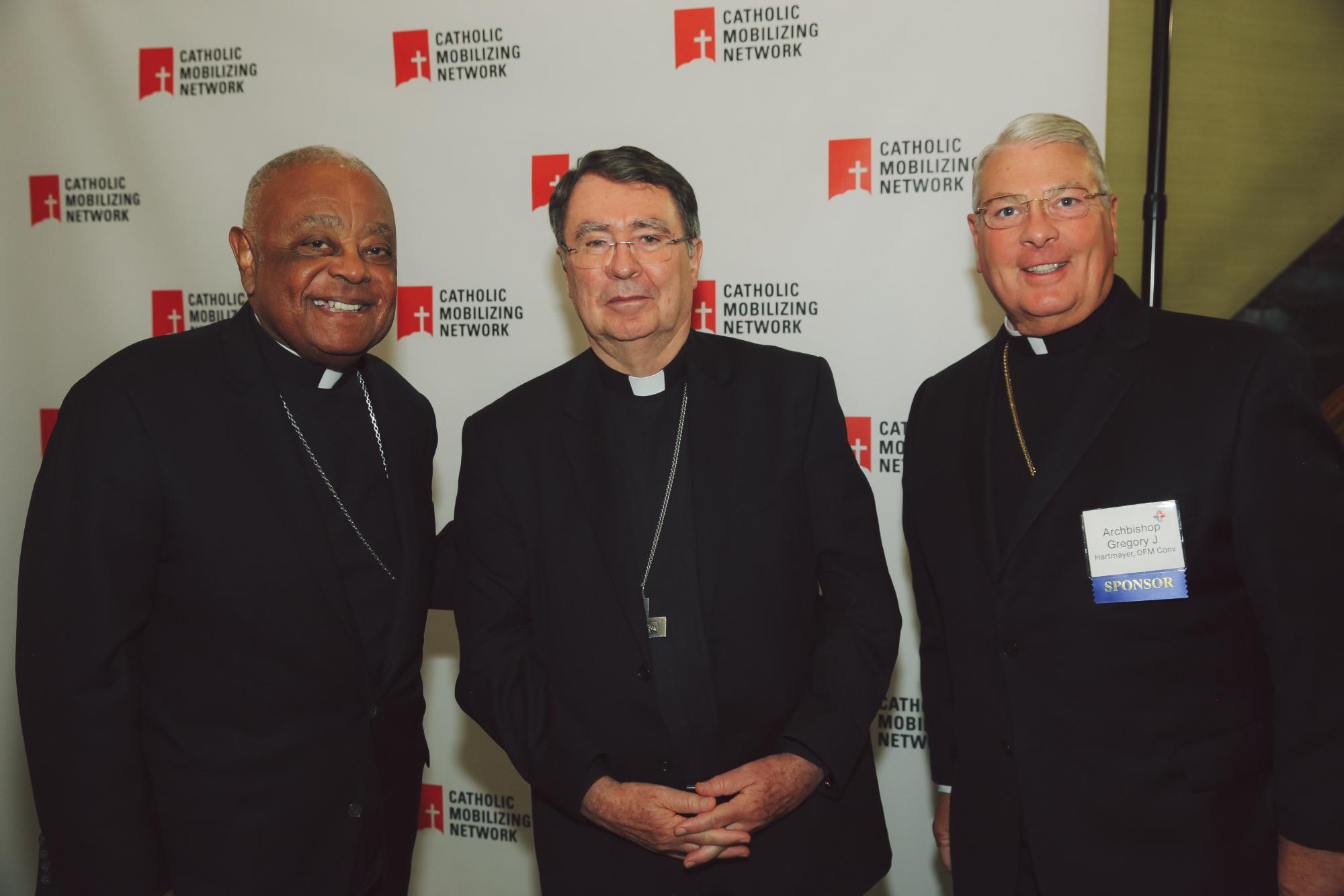 Cardinal Gregory, Archbishop Pierre, and Archbishop Hartmayer