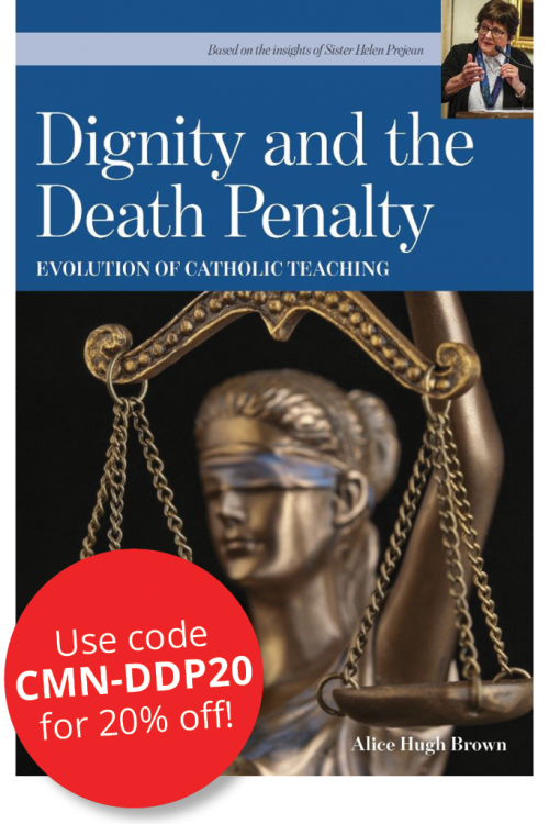 Dignity and the death penalty book cover with 20% off code: CMN-DDP20