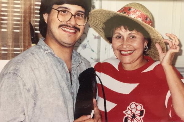 Chris and his mother, Pilar