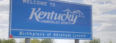 "Welcome to Kentucky" sign