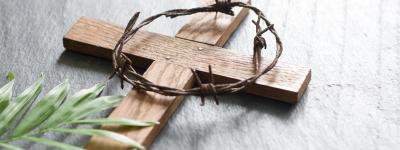 Cross and crown of thorns
