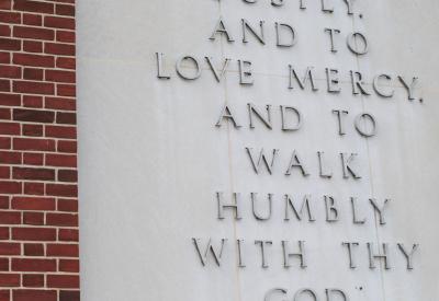 "...and to love mercy, and to walk humbly with thy God"