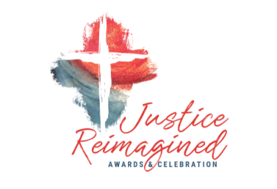 "Justice Reimagined Awards Celebration" logo