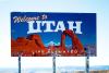 "Welcome to Utah" sign