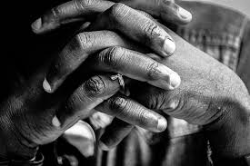 clasped hands