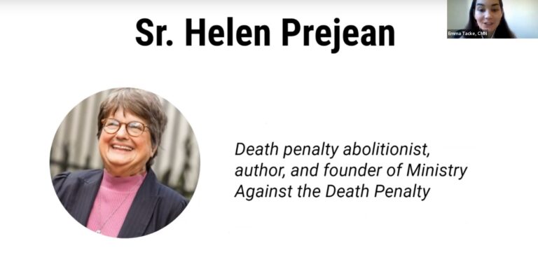 [Webinar] Conversations of Hope: Ending the Death Penalty, with Sr. Helen Prejean